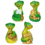 Фигурка новогодняя «Змея - Денежный подарок» 3,5*3,5*5,5 см, микс