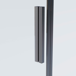 Душевая дверь Vincea Софт 2 (Soft 2) VDS-3SO2110CLGM, 1100, вороненая сталь, стекло прозрачное