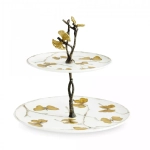 Этажерка двухъярусная Butterfly Ginkgo (28 см)