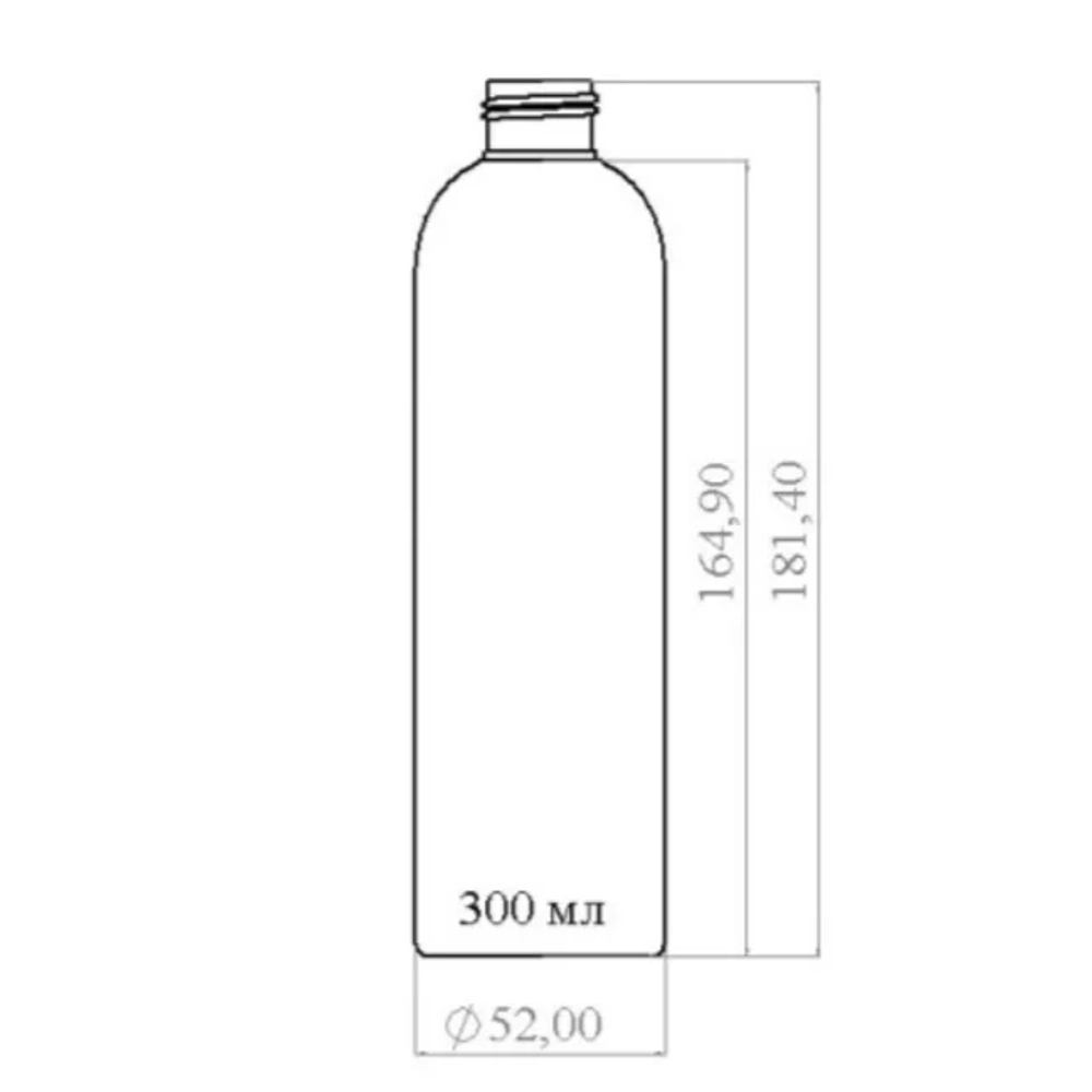 Флакон ПНД 300 мл (24) Италия Белый
