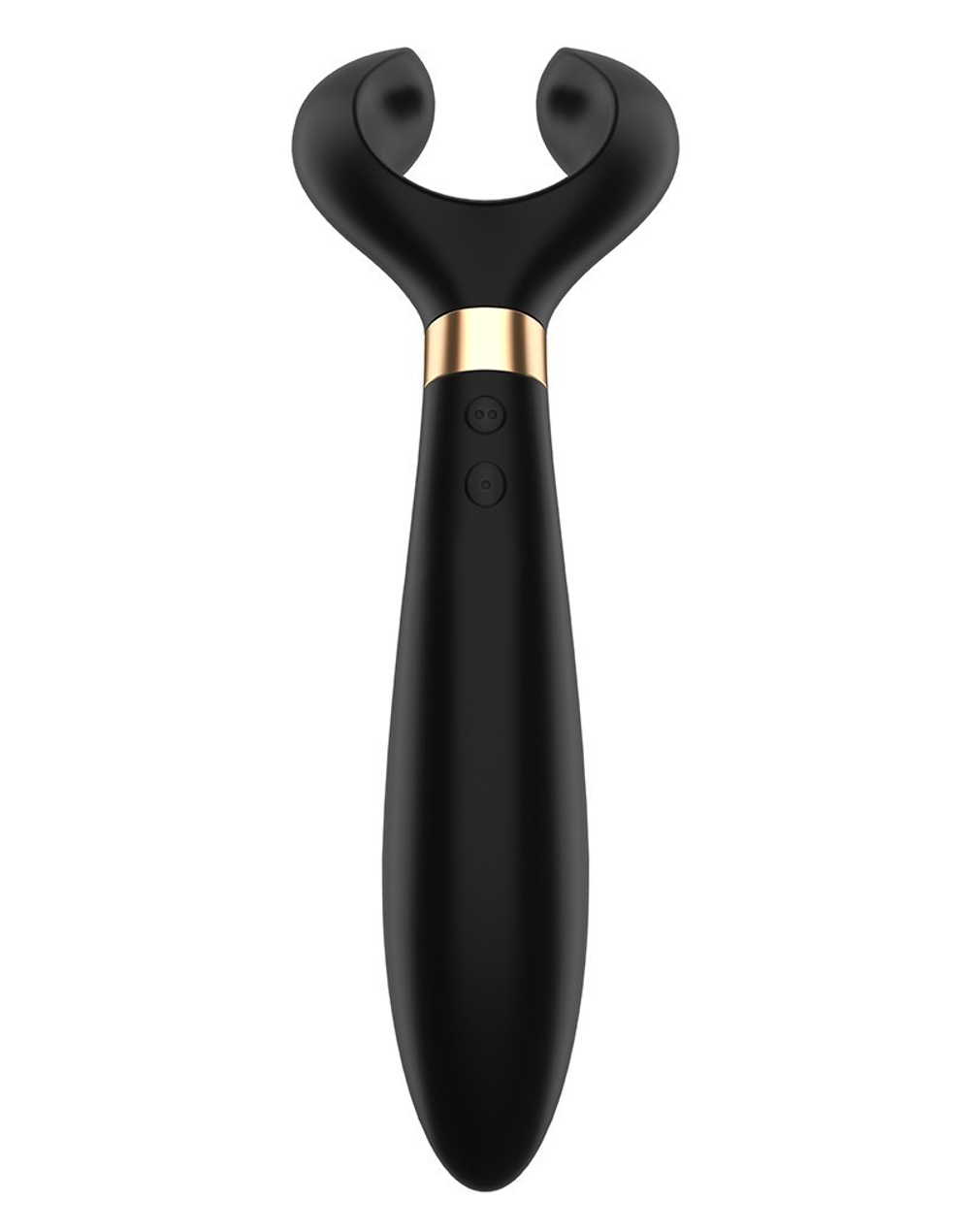 Чёрный вибромассажер для пар Satisfyer Partner Multifun 3