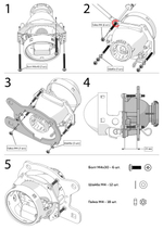 Kia CEED JD (2012-2018) переходные рамки для замены линз (комплект, 2шт)