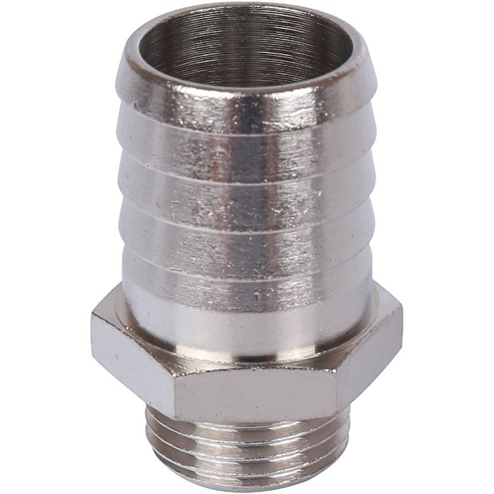 Штуцер с наружной резьбой STOUT SFT 0067 - 1/2" x 25 мм (латунь никелированная)
