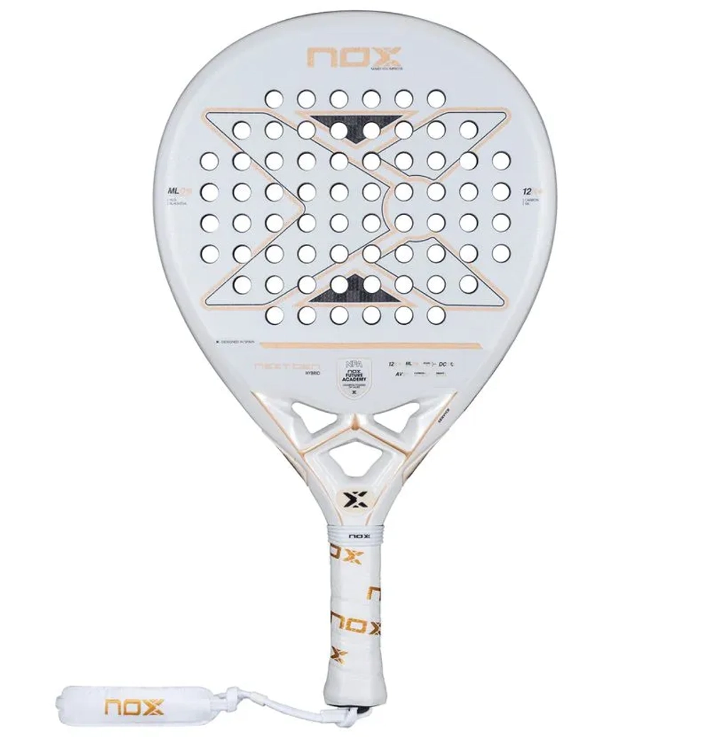 Ракетка для Padel NOX Nextgen Pro Hybrid 12K NFA Series 2026 - white