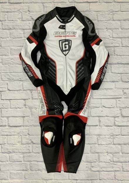 Мотокомбинезон кожаный BERG Triger Red 54