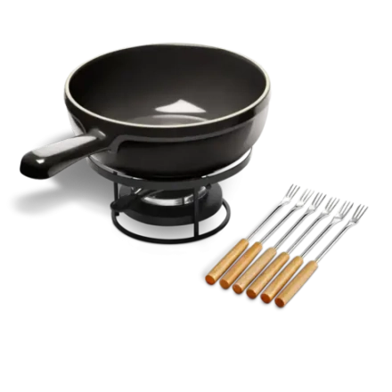 Набор для фондю Emile Henry Charcoal, 2.4 л