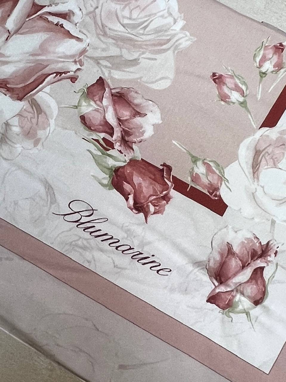 Плед 135х185 Blumarine Rose сатиновый розовый