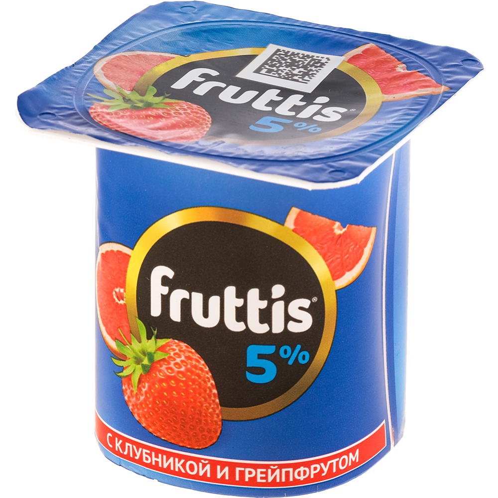 Йогуртный продукт Фруттис 5% 115г клубника грейпфрут