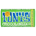 Tony's Chocolonely, темный шоколад, с миндалем и морской солью, 180 г (6,35 унции)