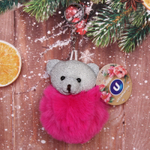 Брелок «Pom pom- Медвежонок Бонни» микс 6 цветов, 10см