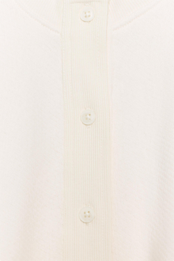 ZARA ХЛОПКОВАЯ ТОЛСТОВКА НА ПУГОВИЦАХ, ЭКРЮ