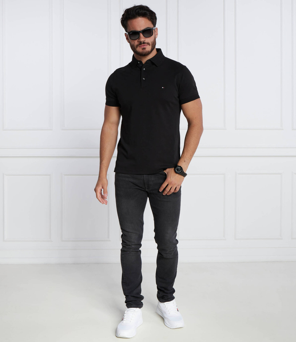 Поло ESS INTERLOCK Tommy Hilfiger - черный(MW0MW33228)