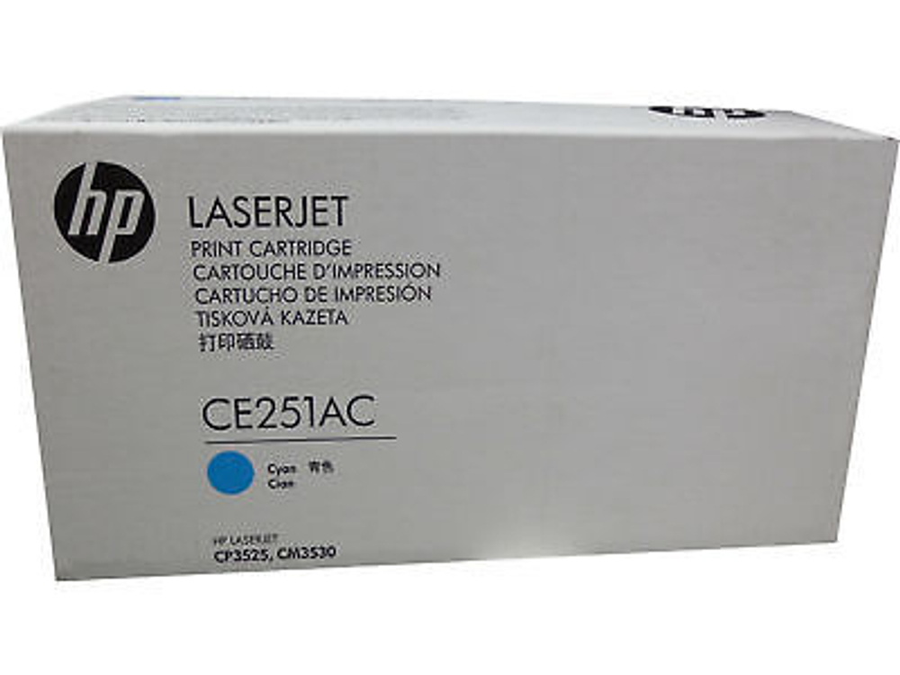 Оригинальный картридж hp CE251A № 504A голубой (CE251AC/YC)