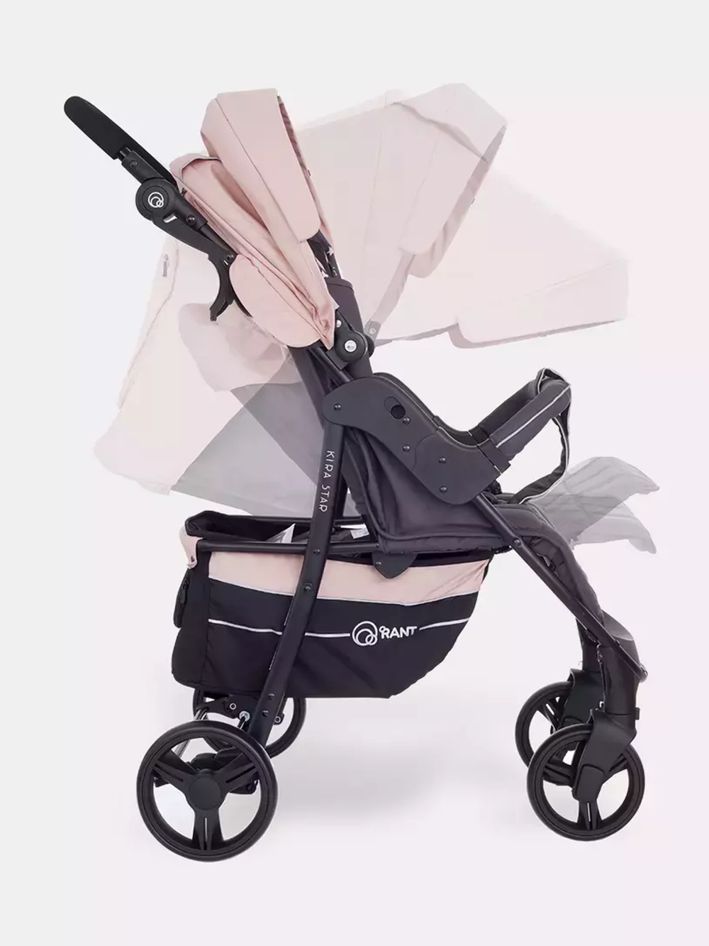 Коляска детская "KIRA STAR" RA055 Cloud Pink