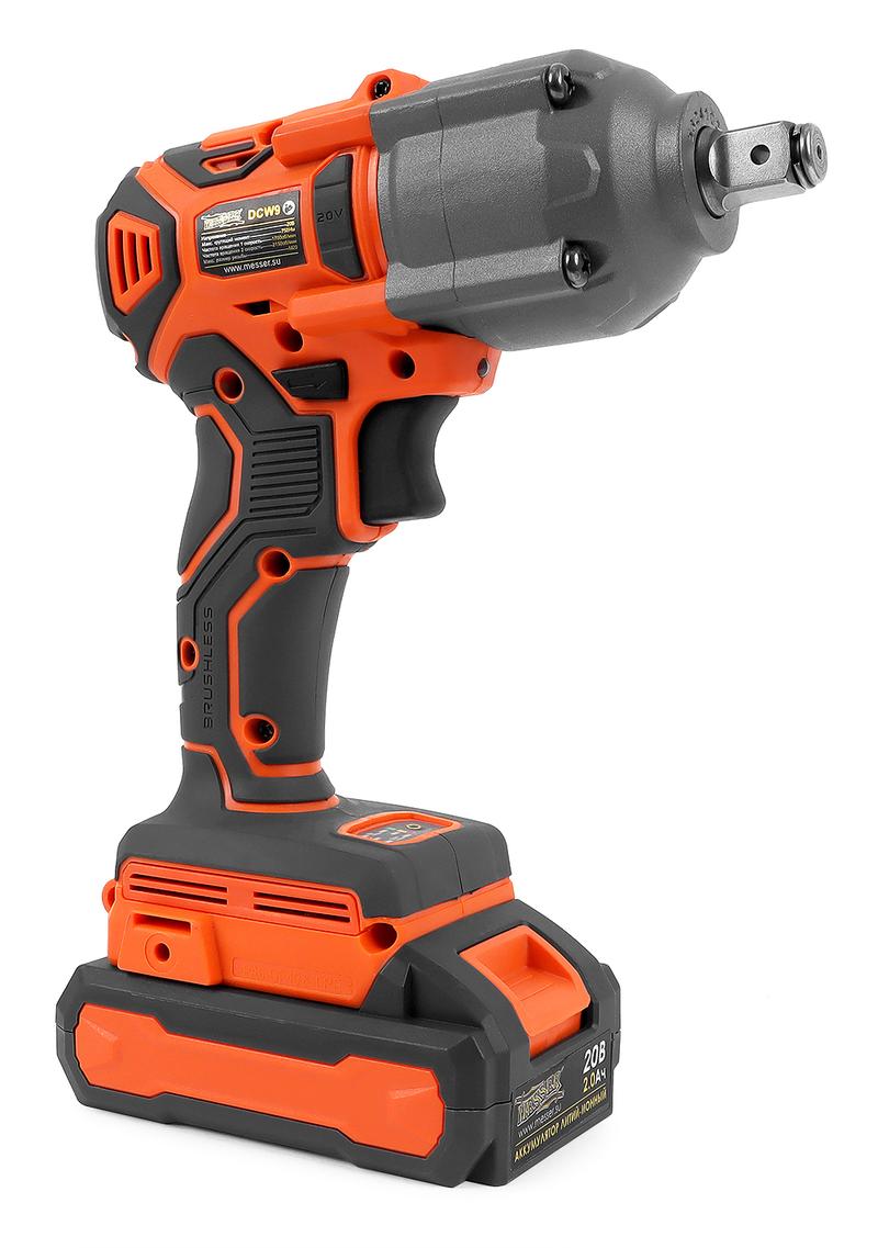 Аккумуляторный ударный гайковерт MESSER DCW9 750Нм М20 2Ач