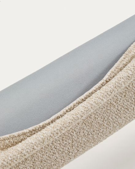 Кровать Odina La Forma из ткани букле цвета экрю 160 x 200 см
