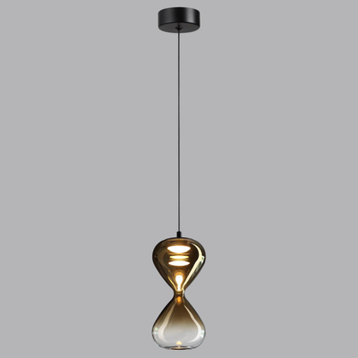 5094/4LA PENDANT ODL25 357 черный/золотой градиент/прозрачн./металл/стекло Подвес LED 4W 4000K 388Лм GLESSI