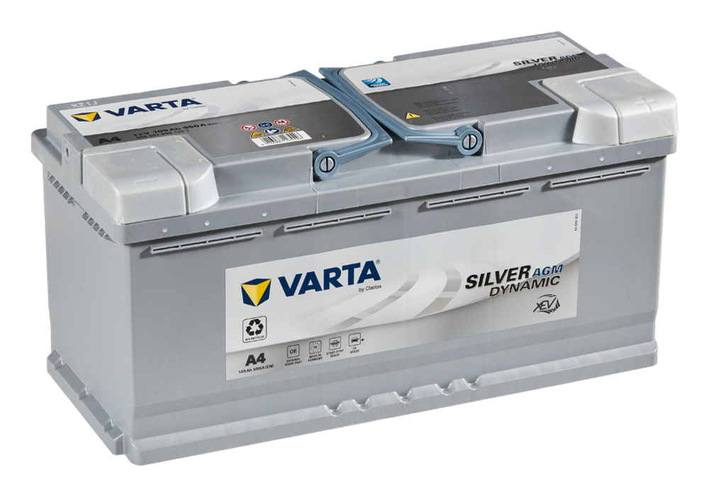 Аккумулятор VARTA Dynamic AGM 105 А/ч обратный R+ 393x175x190 L6 EN 950 А