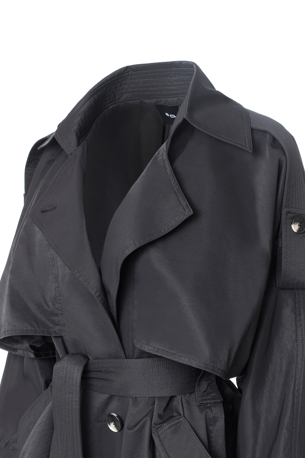 "Trench cape" Тренч-кейп в пол из хлопка.