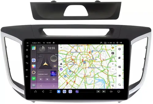 Магнитола для Hyundai Creta 2016-2021 - Kuberg OL-1701 QLed, Android 13, Быстрейшая, CarPlay, SIM-слот