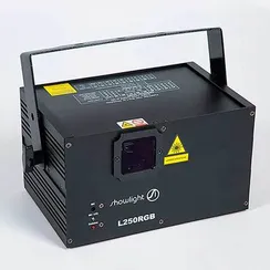 SHOWLIGHT L250RGB Полноцветный рисующий лазер 350мВт, Red:150mW , Green:60mW , Blue:100mW, 10 kkps,,