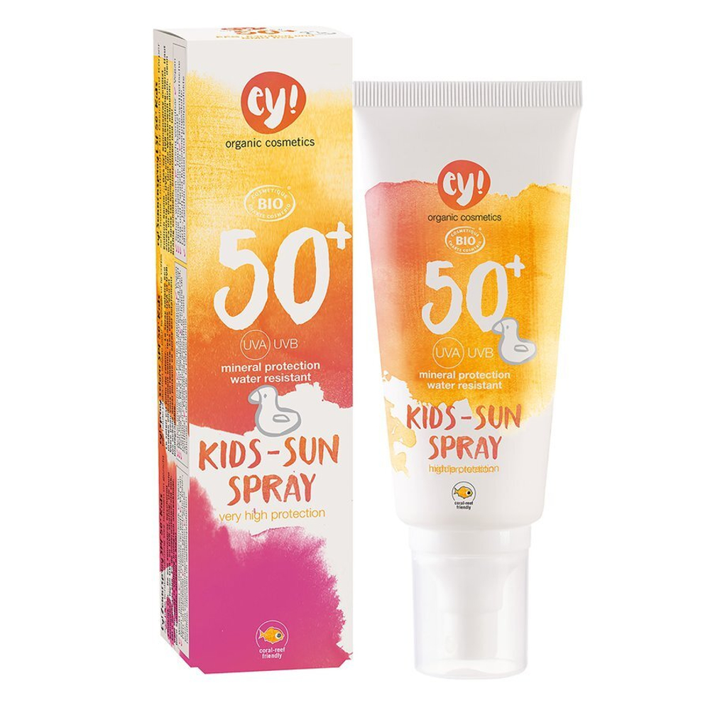 Привет! Солнцезащитный спрей SPF 50+ для детей ey! organic cosmetics, 100 мл