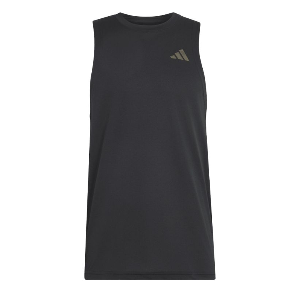 Мужская теннисная футболка Adidas Sleeveless - black