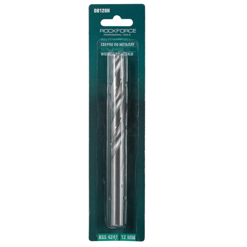 Сверло по металлу 12мм HSS, в блистере RockForce##Rock FORCE RF-DB120H