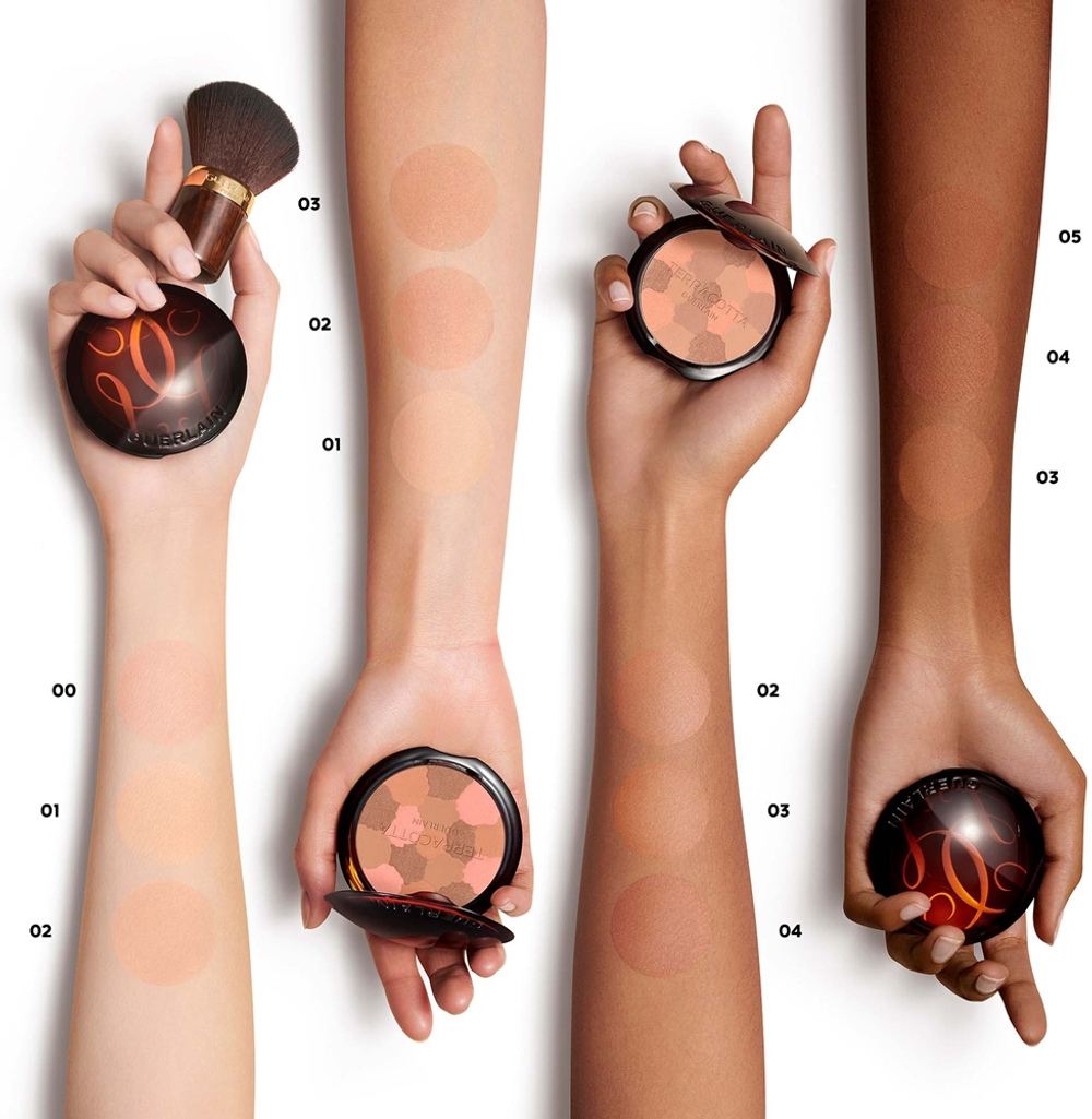 GUERLAIN Terracotta Light - Розово-светящий бронзирующий порошок, который можно наполнить оттенок 00 Light Cool, 10 g