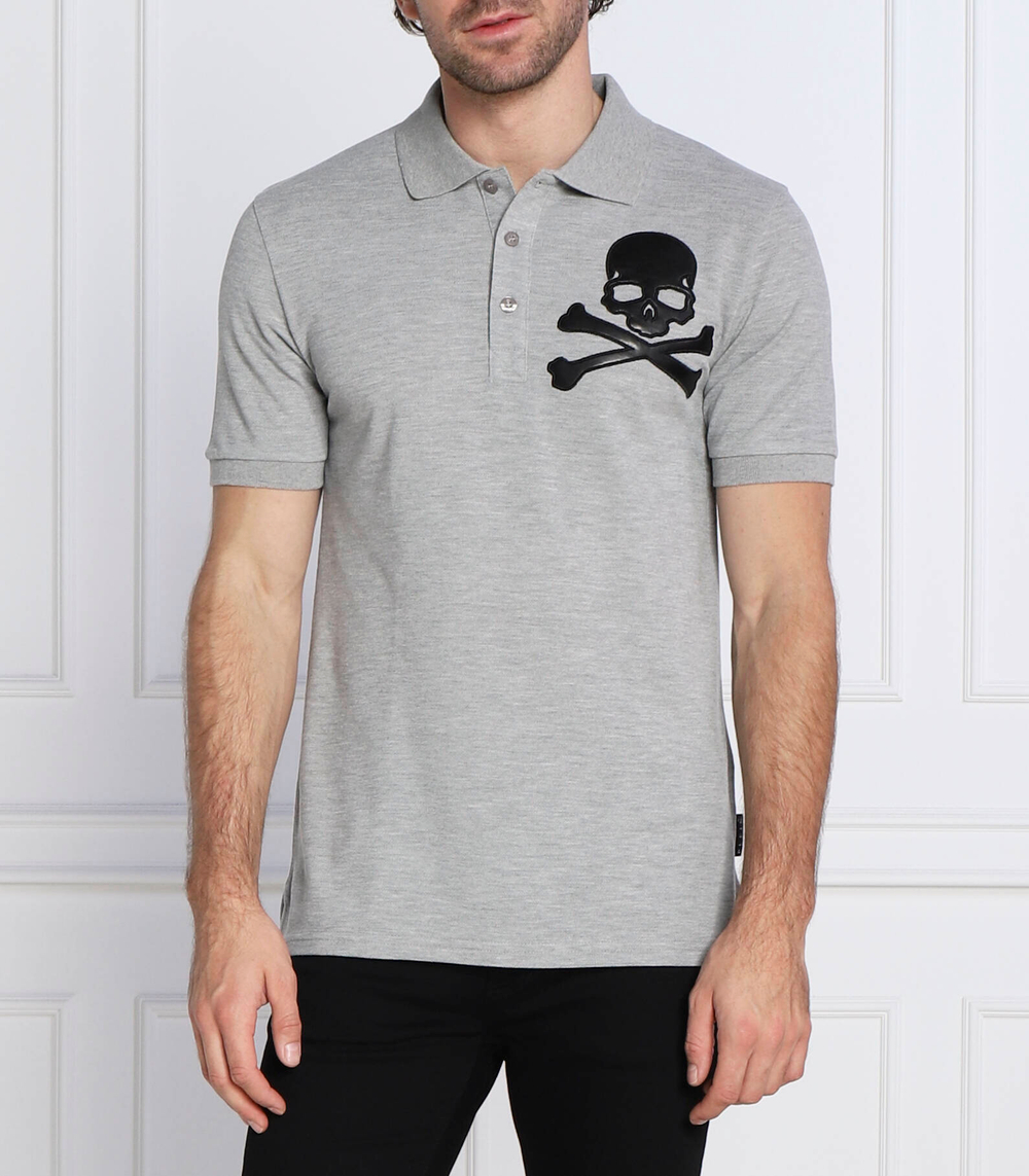 поло Philipp Plein - серый(MTK5860 PTE003N)