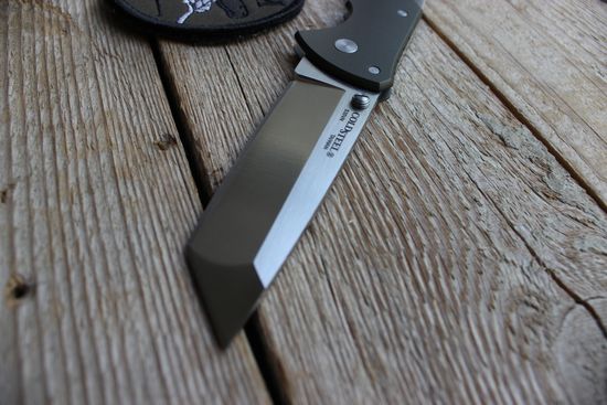Складной нож Cold Steel 58PT Code-4 Tanto Point Plain c клинком из стали CPM-S35VN, рукоять алюминий