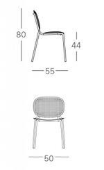 Стул металлический Scab Design Si-Si Dots, оливковый