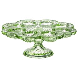 ПОДСТАВКА ДЛЯ 8 ЯИЦ "SUNDAY" GREEN НА НОЖКЕ 21*7 СМ