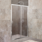 Душевая дверь BelBagno Unique 135 UNIQUE-BF-1-120/135-P-Cr профиль Хром стекло рифленое