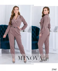 Комбинезон 4002-кофейно-лавандовый Minova