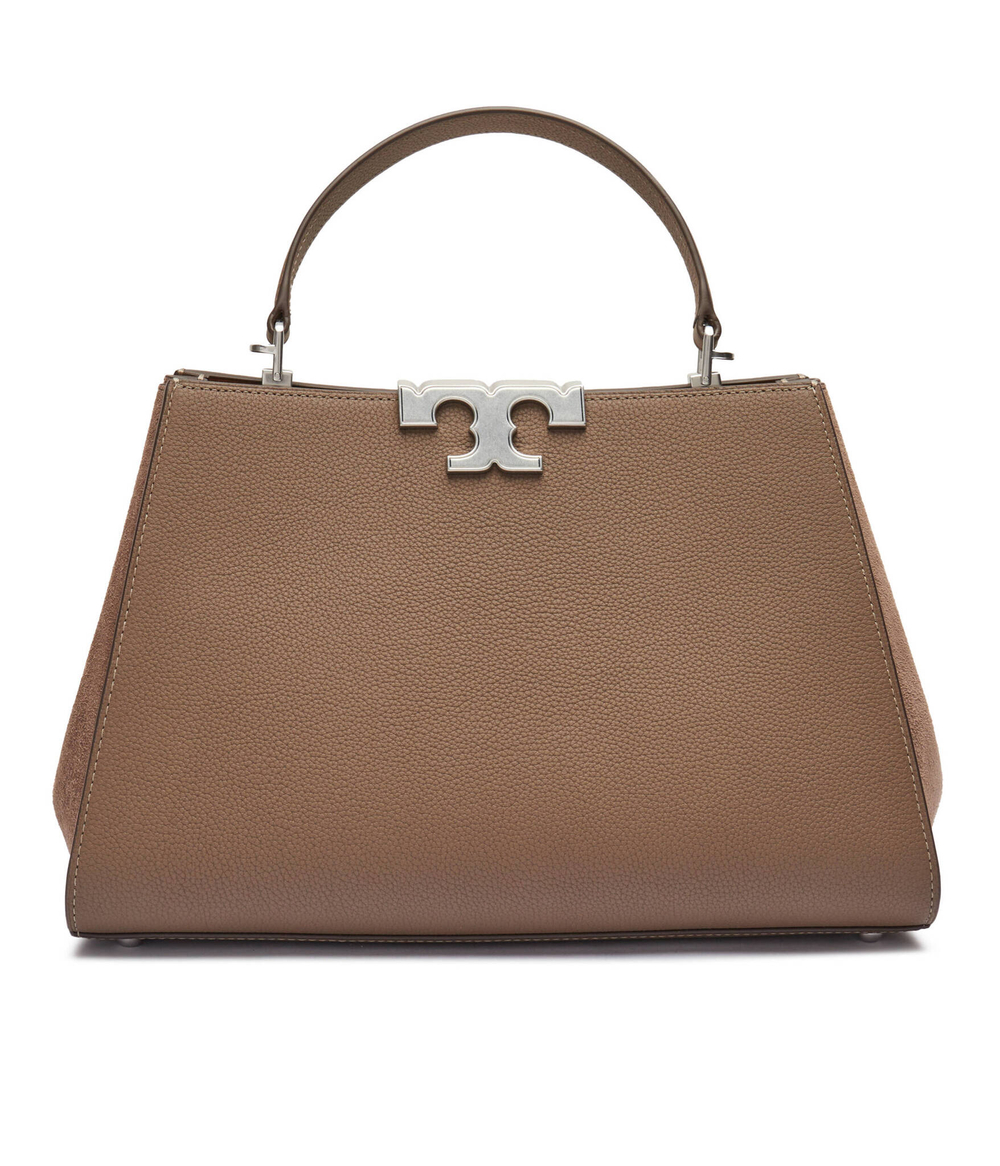 Кожаная сумка-трапеция Eleanor TORY BURCH - коричневый(153215)