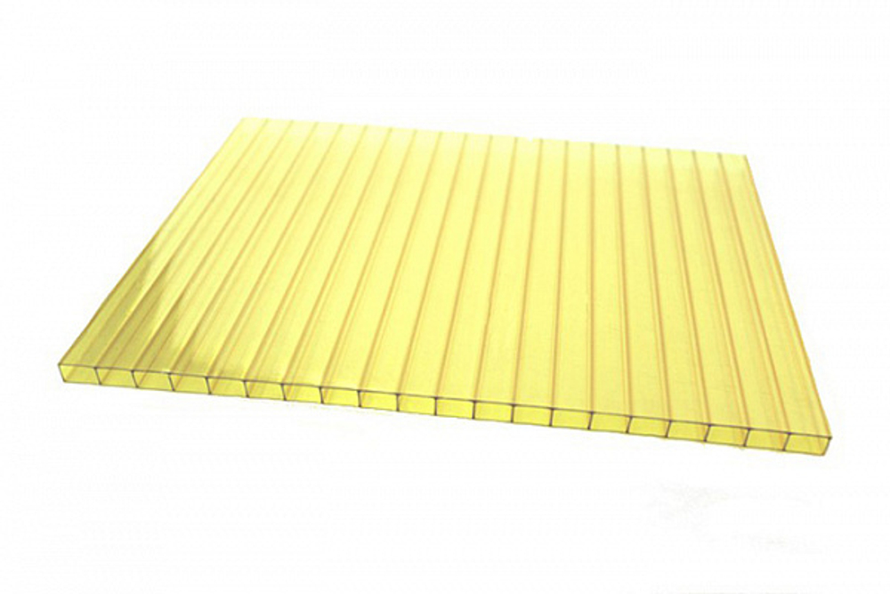 Сотовый поликарбонат UltraPlast бронзовый 4мм 2100*12000 (0,52)