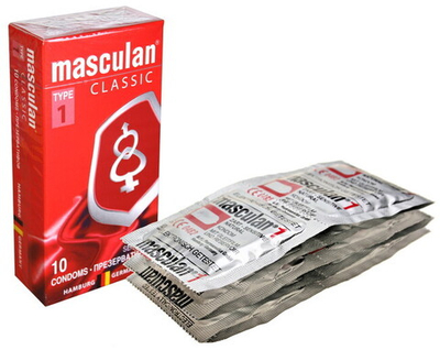 Презервативы Masculan тип 1 "НЕЖНЫЕ" (10 шт.) (Цвет: нежно-розовый)
