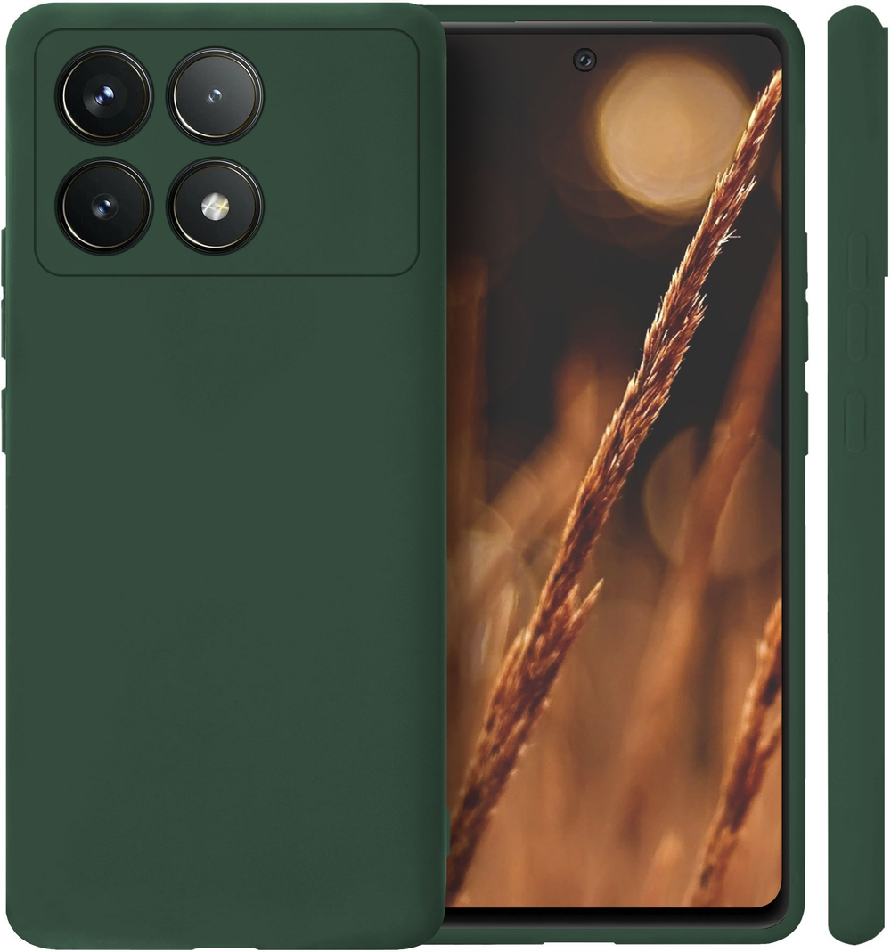 Мягкий Soft Touch чехол из силикона для XIAOMI POCO F6 PRO / REDMI K70 &70 PRO с бархатной подкладкой