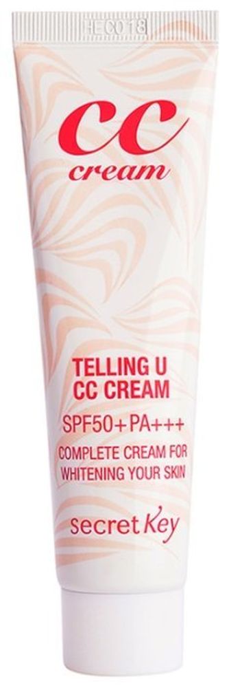 Secret Key CC крем Telling U SPF 50, 30 мл