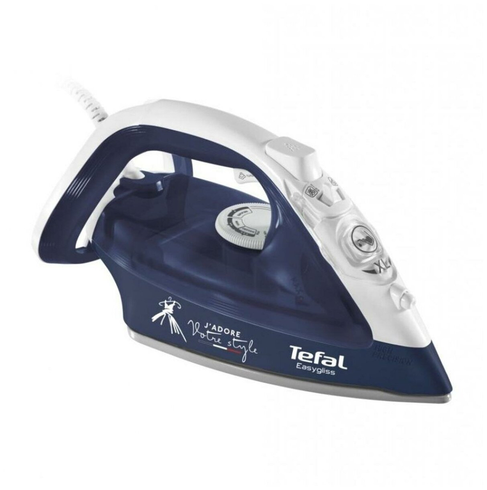 Утюг Tefal FV3968 Easygliss, синий/белый