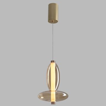 Подвесной светильник LED 7W 3000К Quasar SP7W Led Amber янтарный Crystal Lux