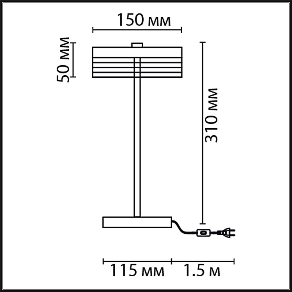 8203/1TL LN Настольная лампа LED 7Вт 4000К 220В IP20 LEDIO
