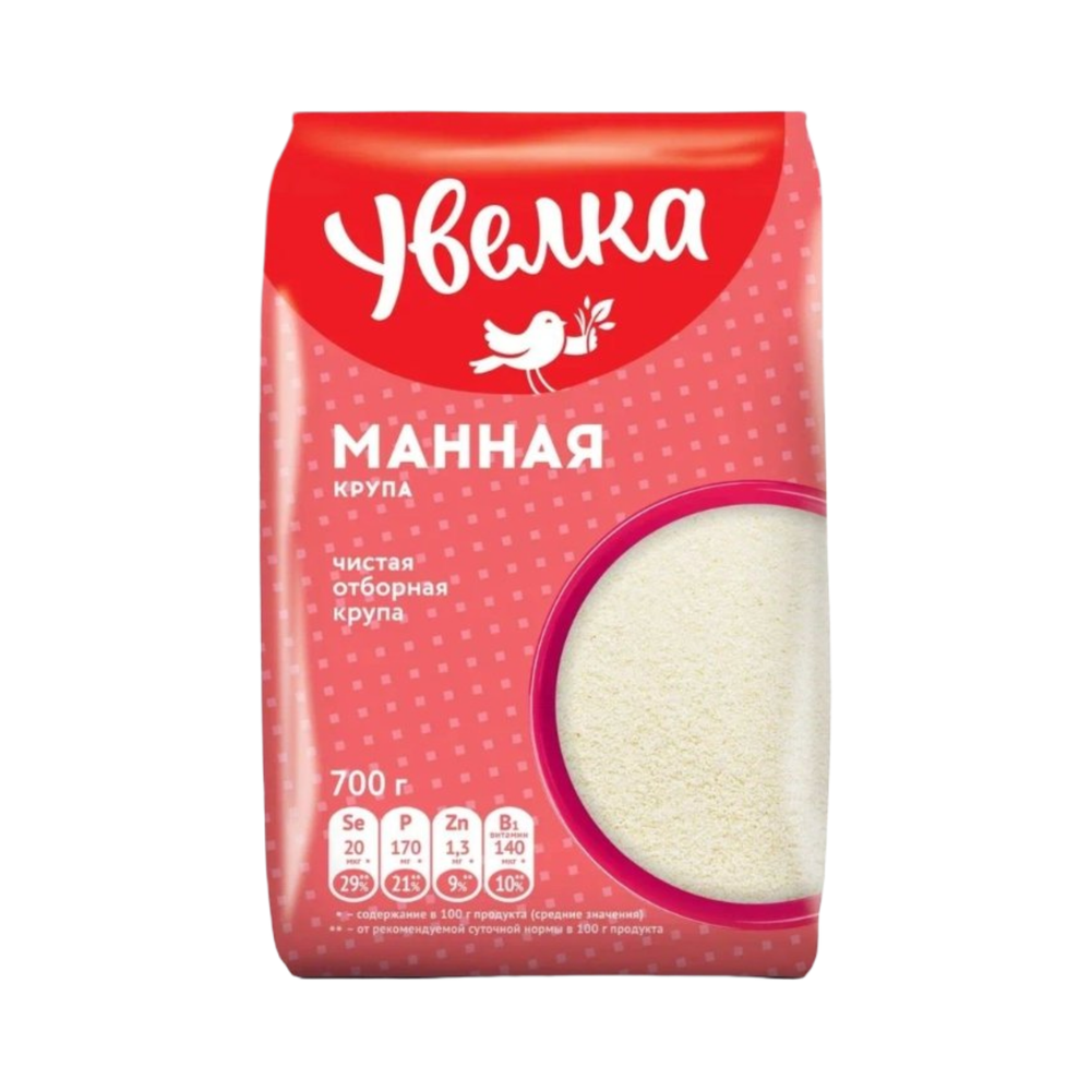 Крупа Увелка Манная отборная 700г