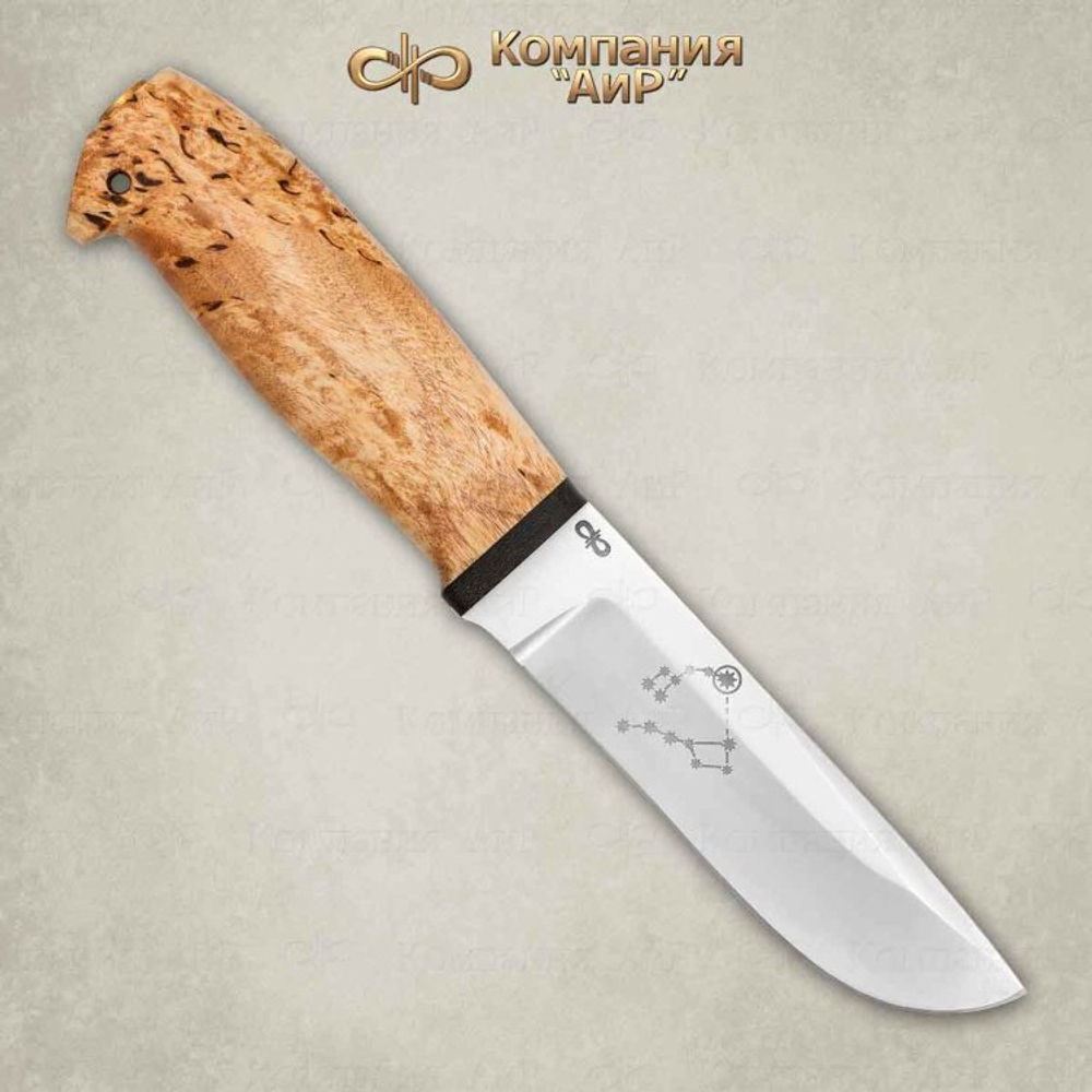 Нож АиР Полярный-2 95х18 карельская береза