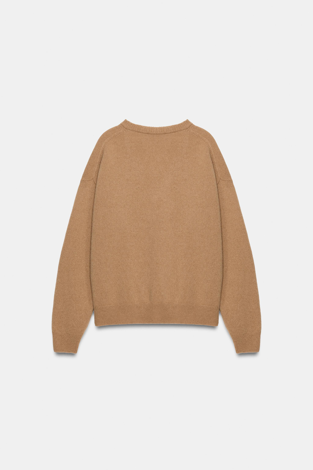 СВИТЕР ИЗ КАШЕМИРА И ШЕРСТИ С V-ОБРАЗНЫМ ВЫРЕЗОМ — ZARA