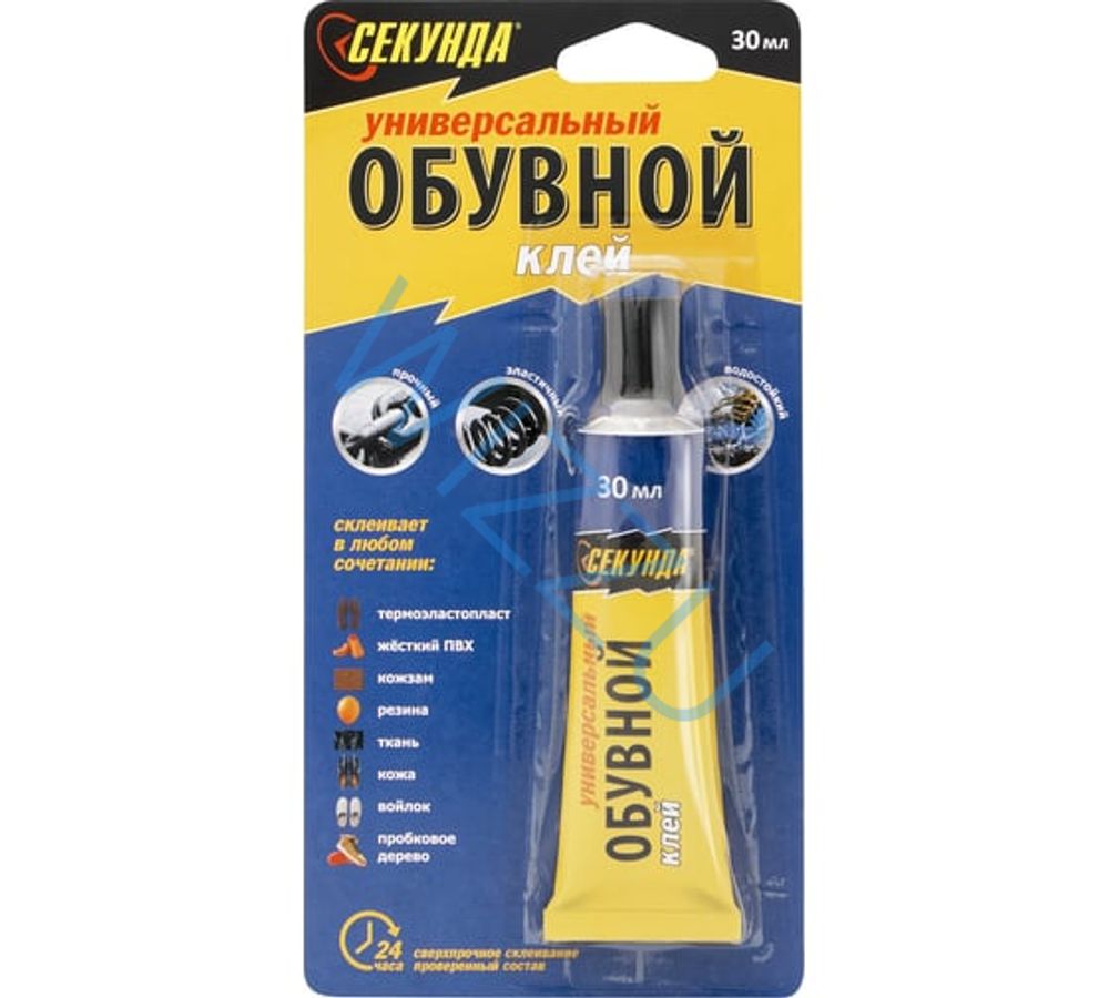 Обувной клей СЕКУНДА 30 мл  12 шт шоу-бокс