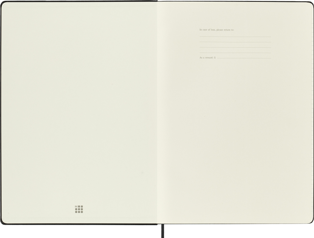 Блокнот Moleskine CLASSIC QP110 A4 192стр. линейка твердая обложка черный