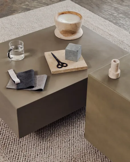 Журнальный столик из цемента Rustella, 80x60 см