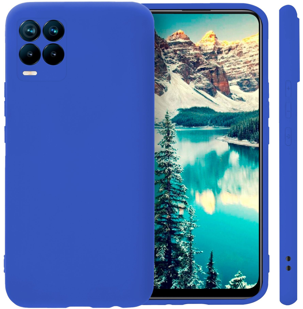 Мягкий Soft Touch чехол из силикона для REALME 8 / 8 PRO с бархатной подкладкой